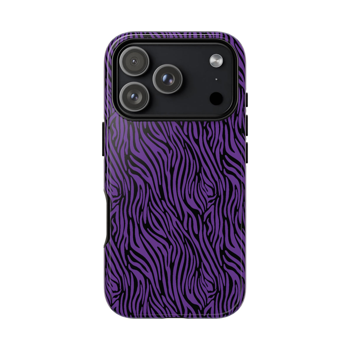 Purple Zebra Tough Phone Case for iPhone, Galaxy, or Google Pixel