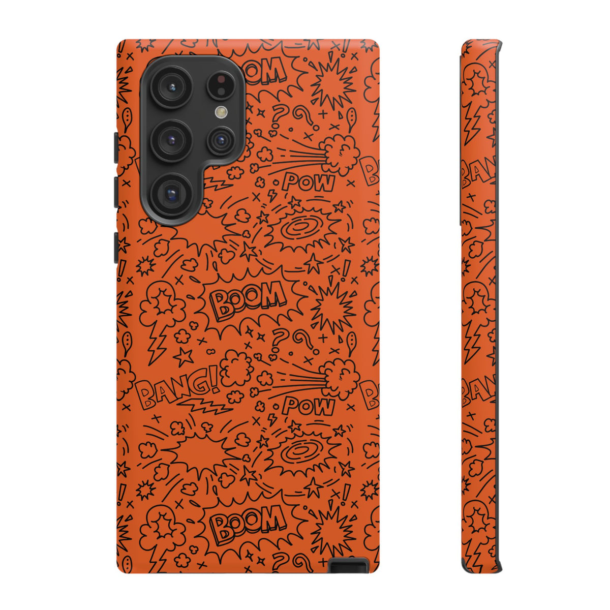 Wow Orange Tough Case for iPhone, Galaxy, or Google Pixel