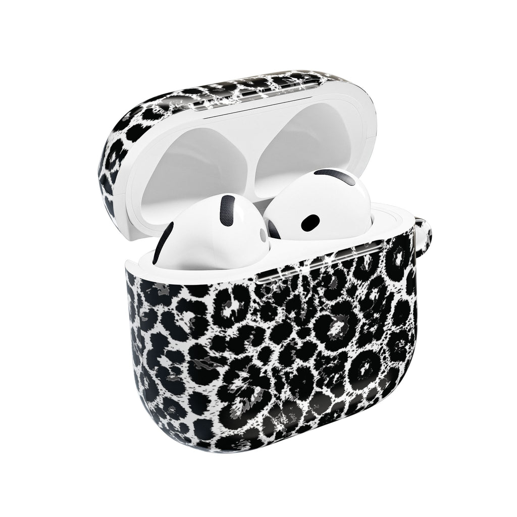 Leopard Black and White AirPod Cases