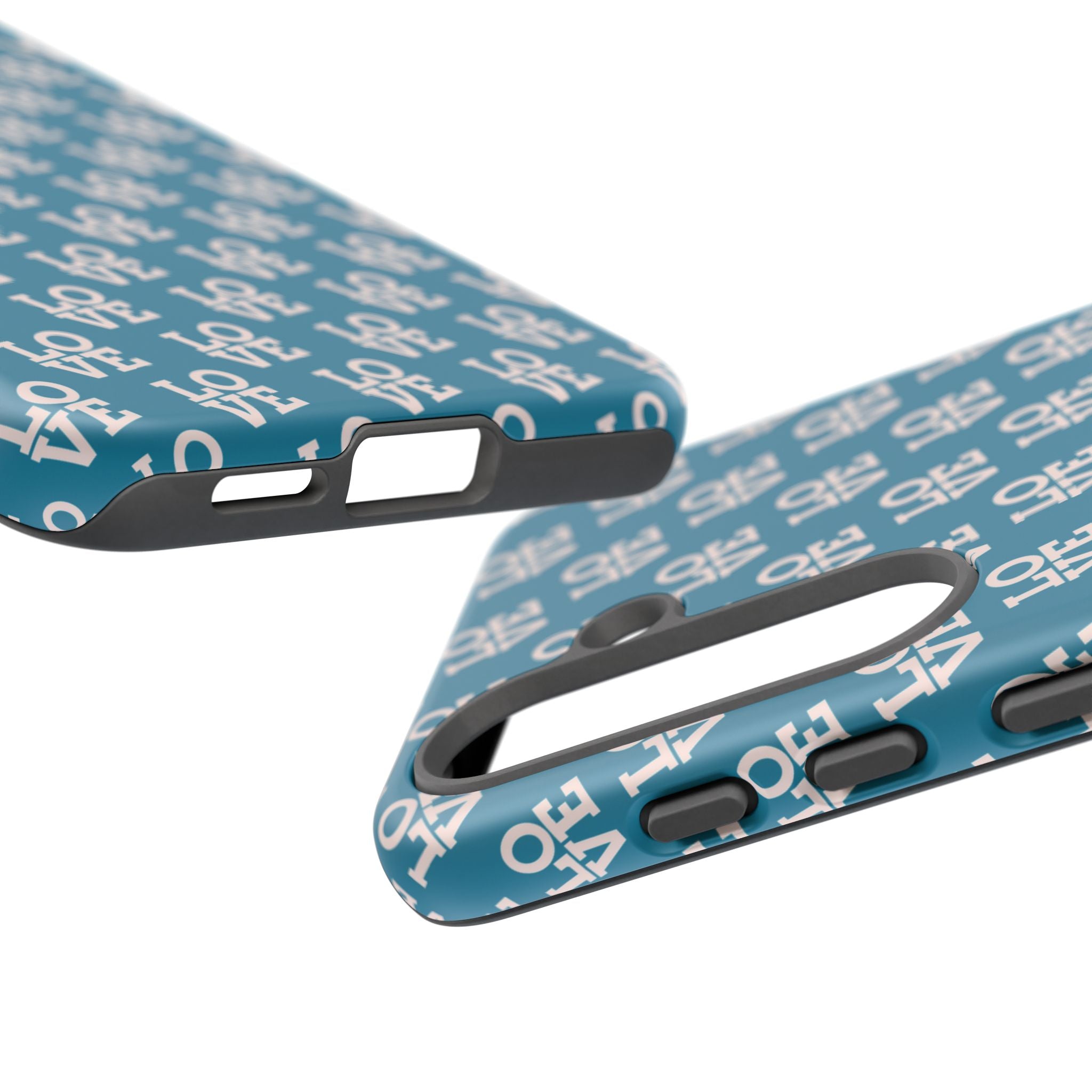 LOVE Teal Green Tough Phone Case iPhone, Galaxy, or Google Pixel