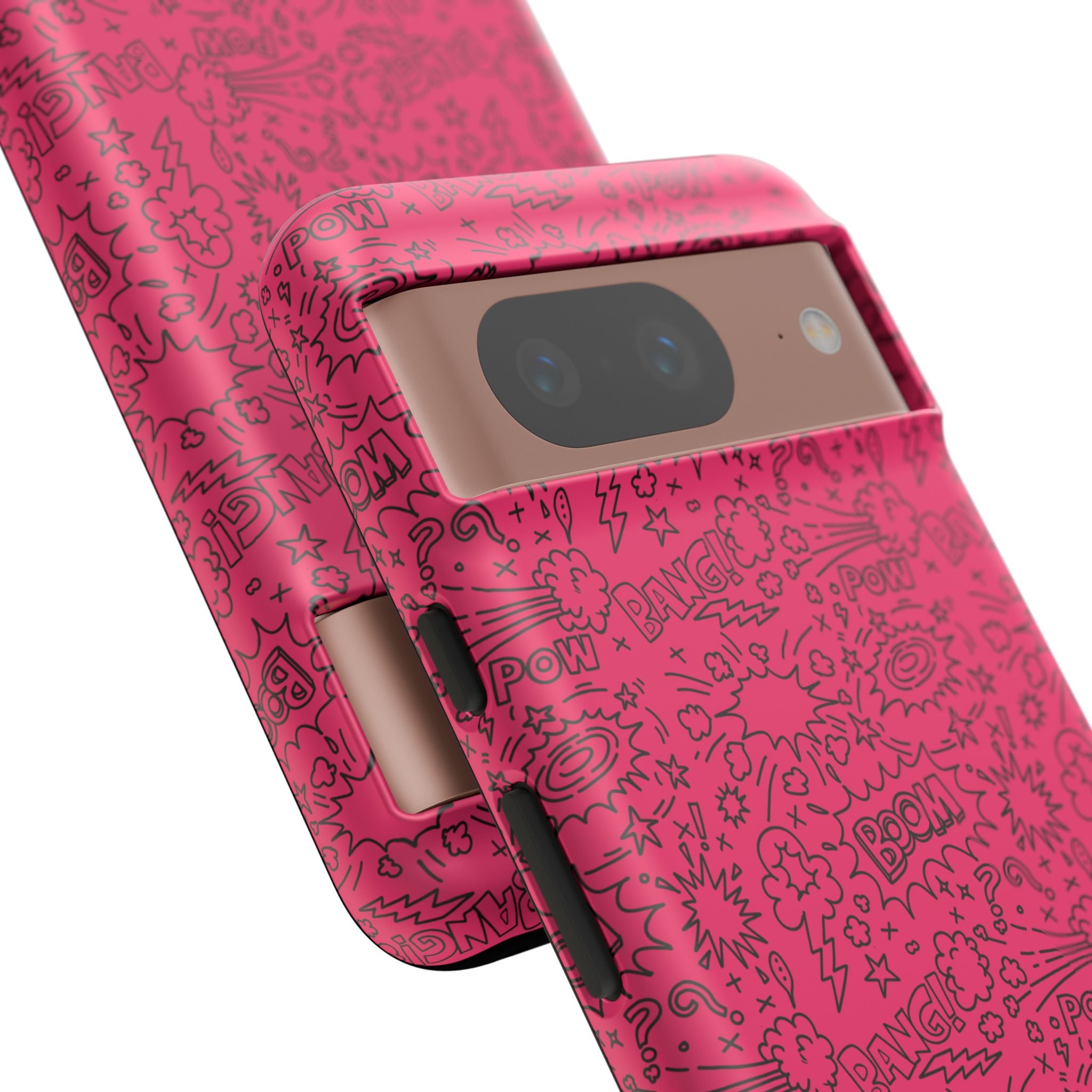 Pink Wow Tough Case for iPhone, Galaxy, or Google Pixel