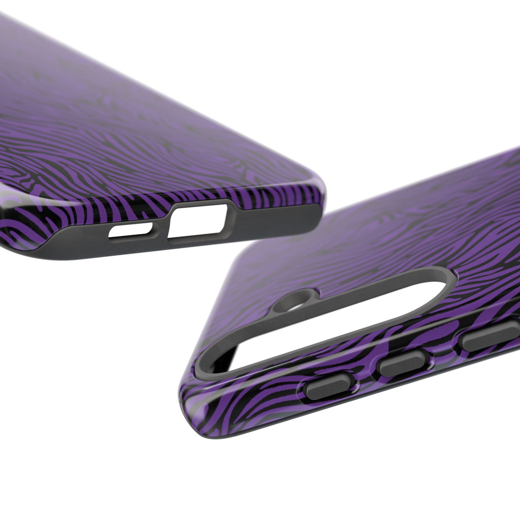 Purple Zebra Tough Phone Case for iPhone, Galaxy, or Google Pixel