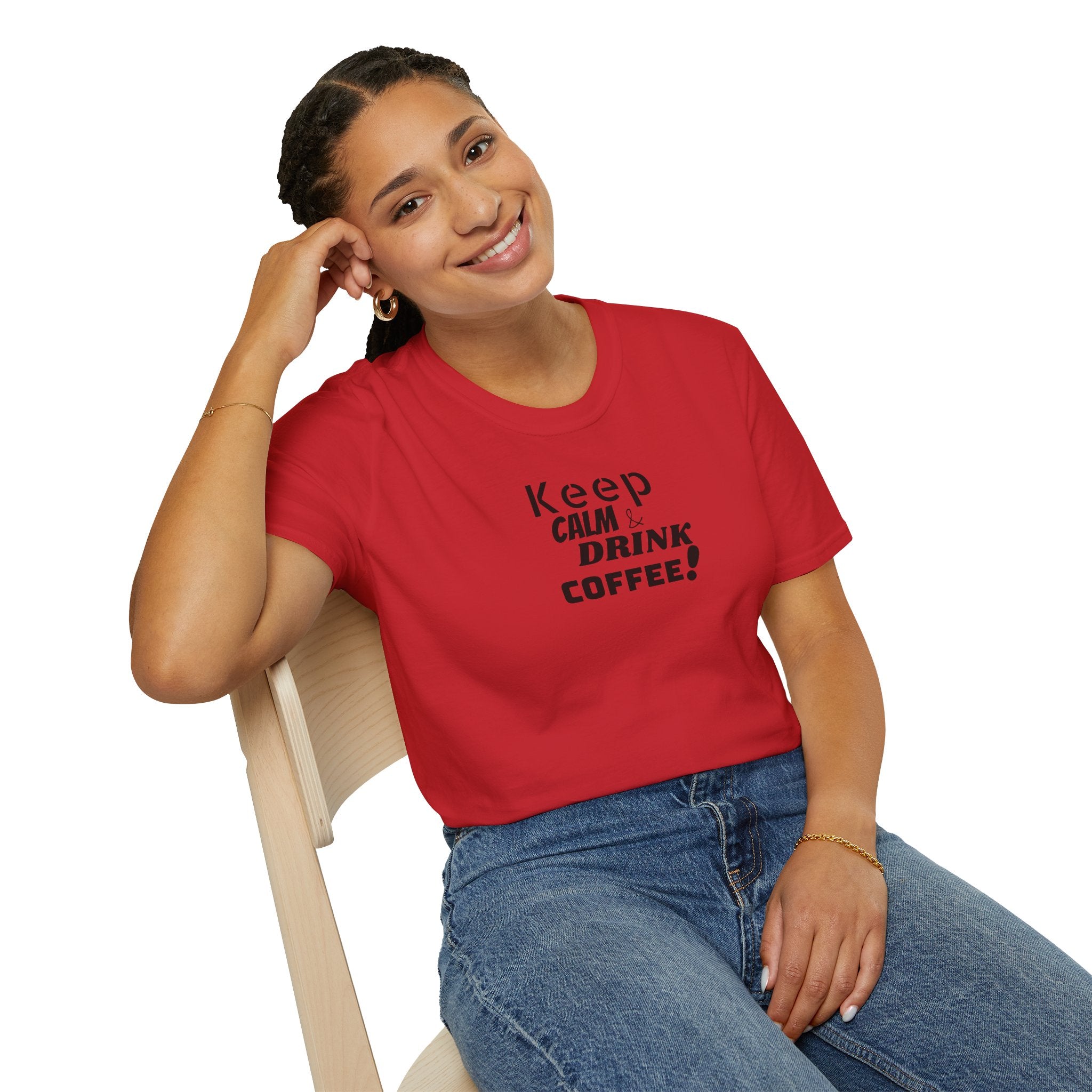 Keep Calm... Coffee Unisex Softstyle T-Shirt