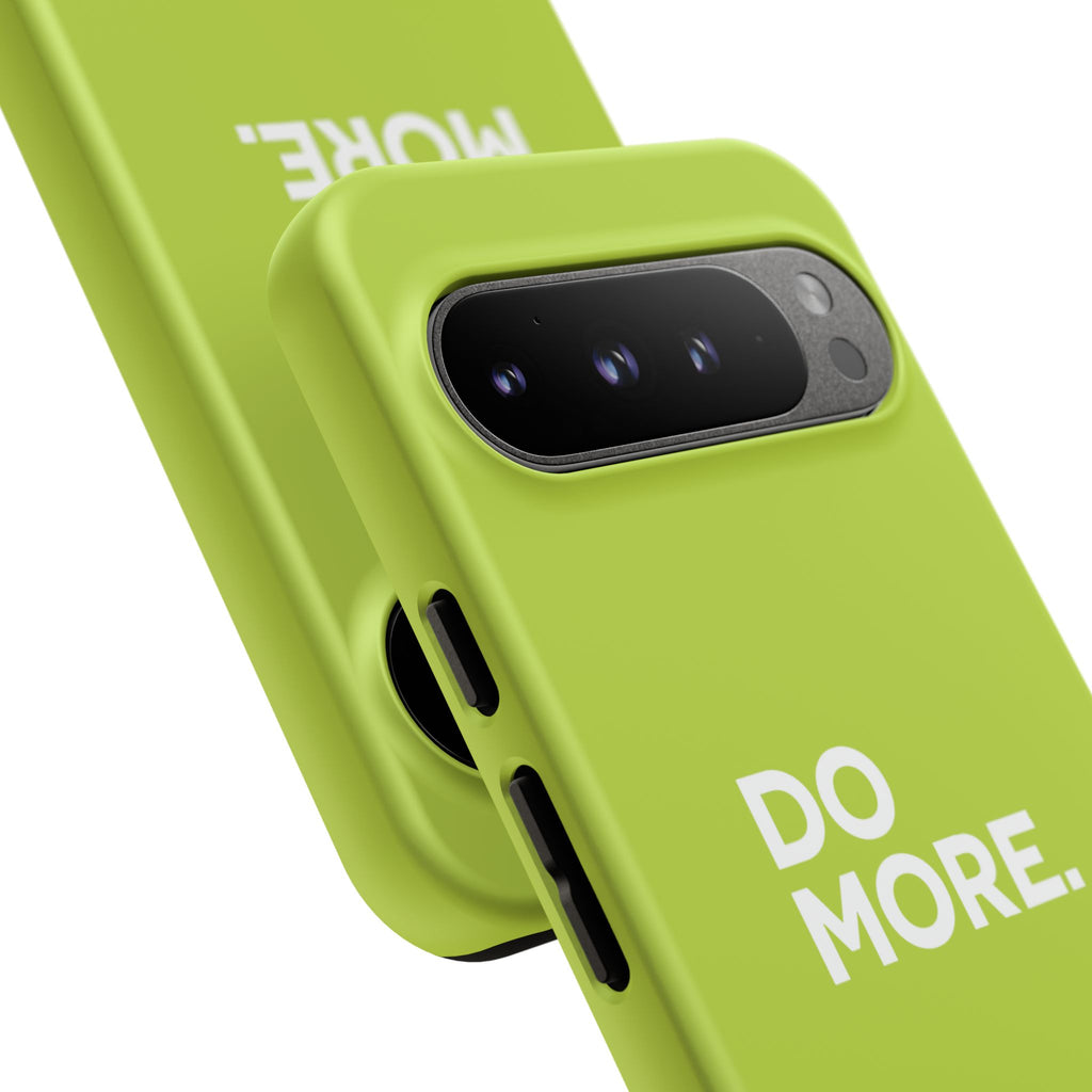 Do More (Neon Yellow) Tough Phone Case for iPhone, Galaxy or Google Pixel