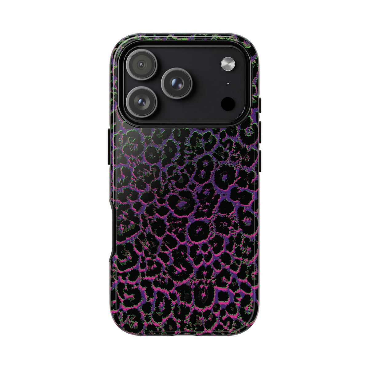 Colorful Leopard Tough Phone Case for iPhone, Galaxy, or Google Pixel