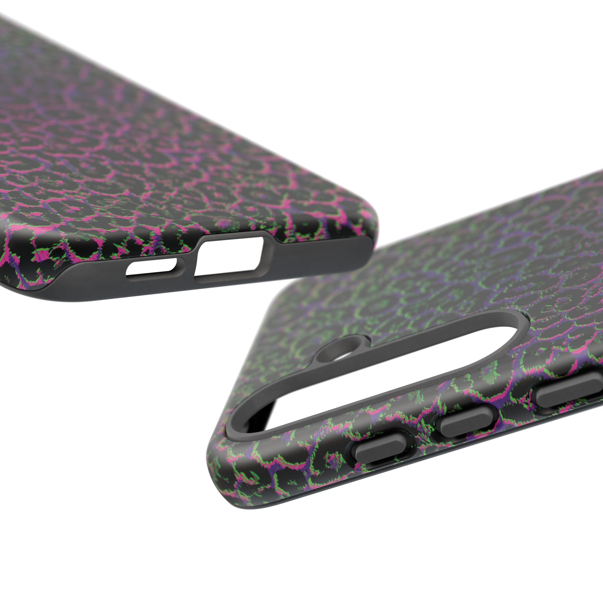 Colorful Leopard Tough Phone Case for iPhone, Galaxy, or Google Pixel