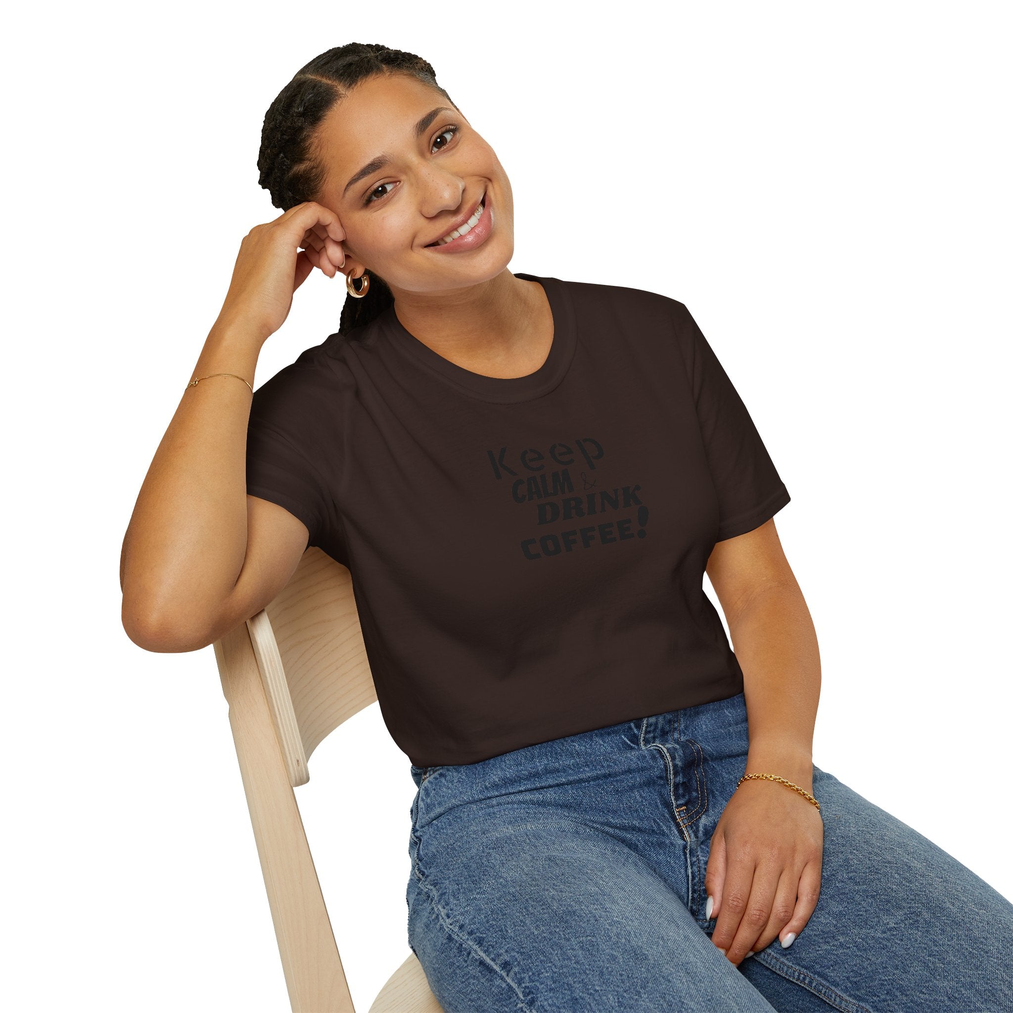 Keep Calm... Coffee Unisex Softstyle T-Shirt