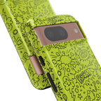 Neon Lime Wow Tough Case for iPhone, Galaxy, or Google Pixel