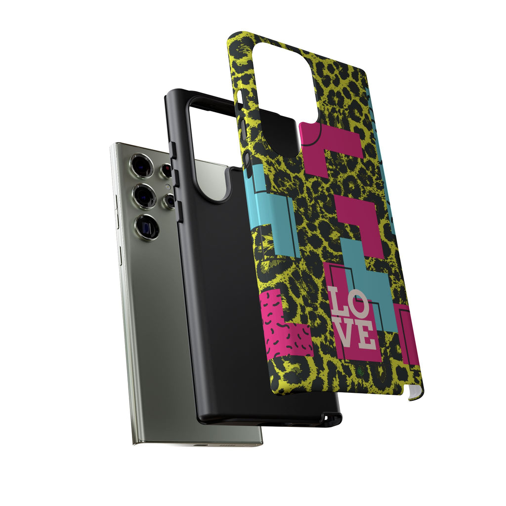 LOVE Neon Yellow RG Phone Case iPhone, Galaxy and Google Tough Cases