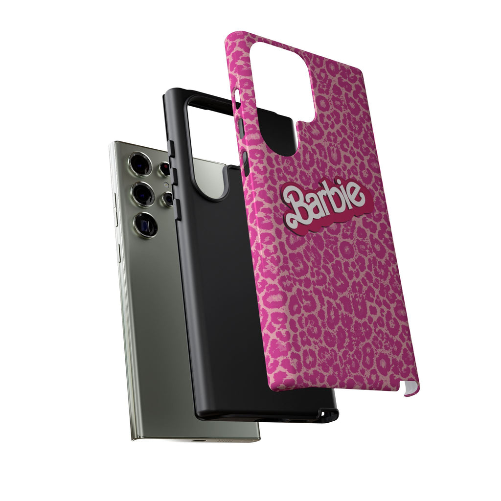 Hot Neon Pink Leopard Barb Tough Phone Case iPhone, Galaxy, or Google Pixel