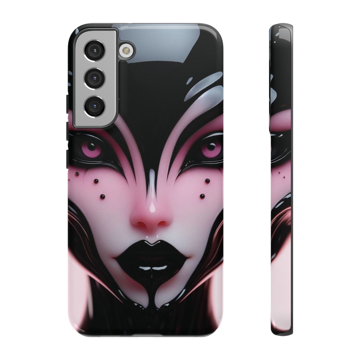 Pink Alien Tough Phone Case for iPhone, Galaxy, or Google Pixel