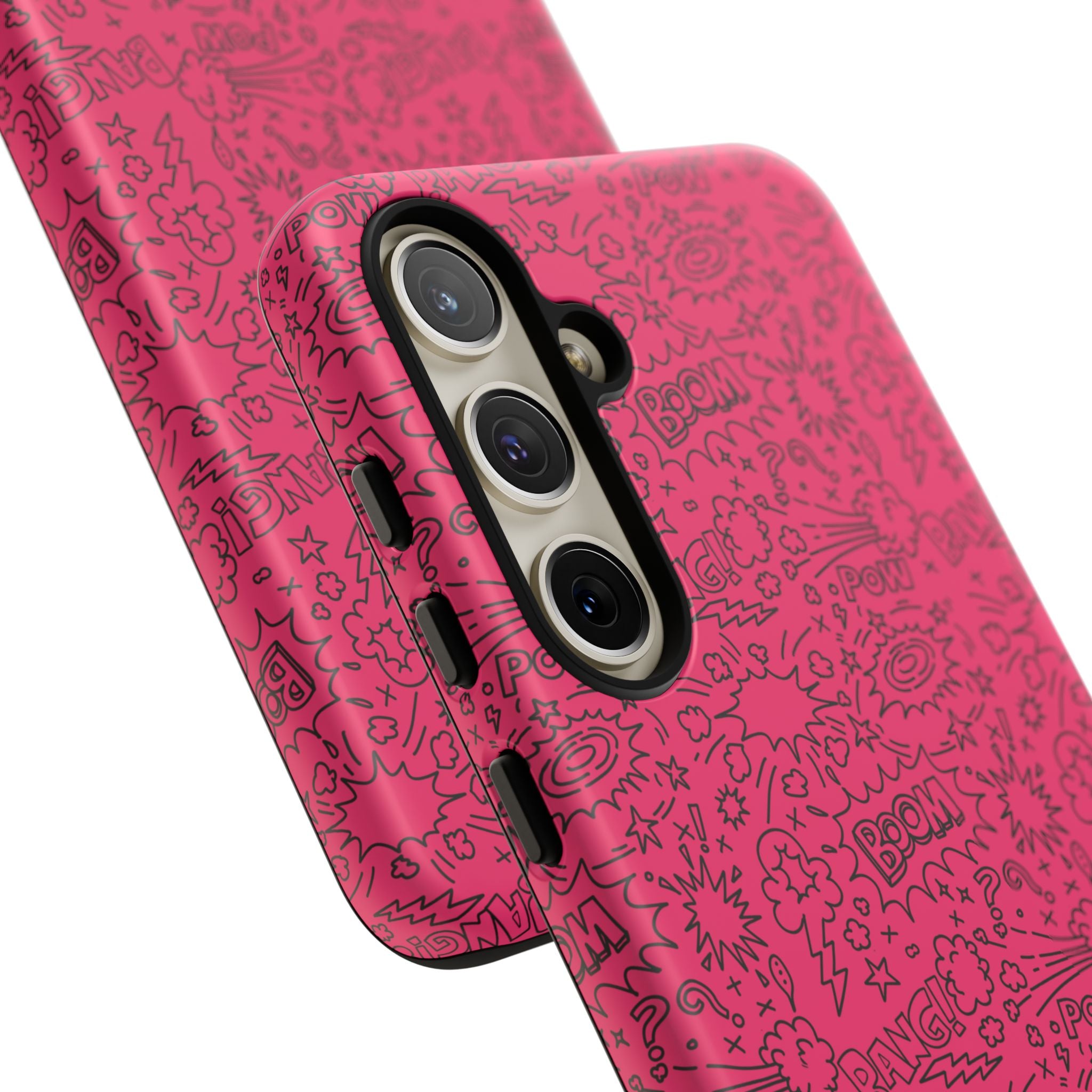 Pink Wow Tough Case for iPhone, Galaxy, or Google Pixel