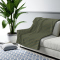 Gold Polka Dots Sherpa Fleece Blanket - Cozy Home Decor