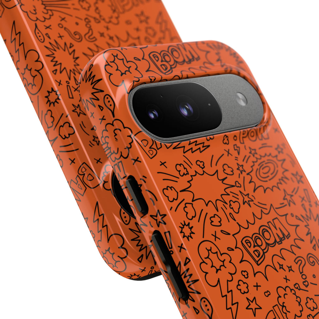 Wow Orange Tough Case for iPhone, Galaxy, or Google Pixel