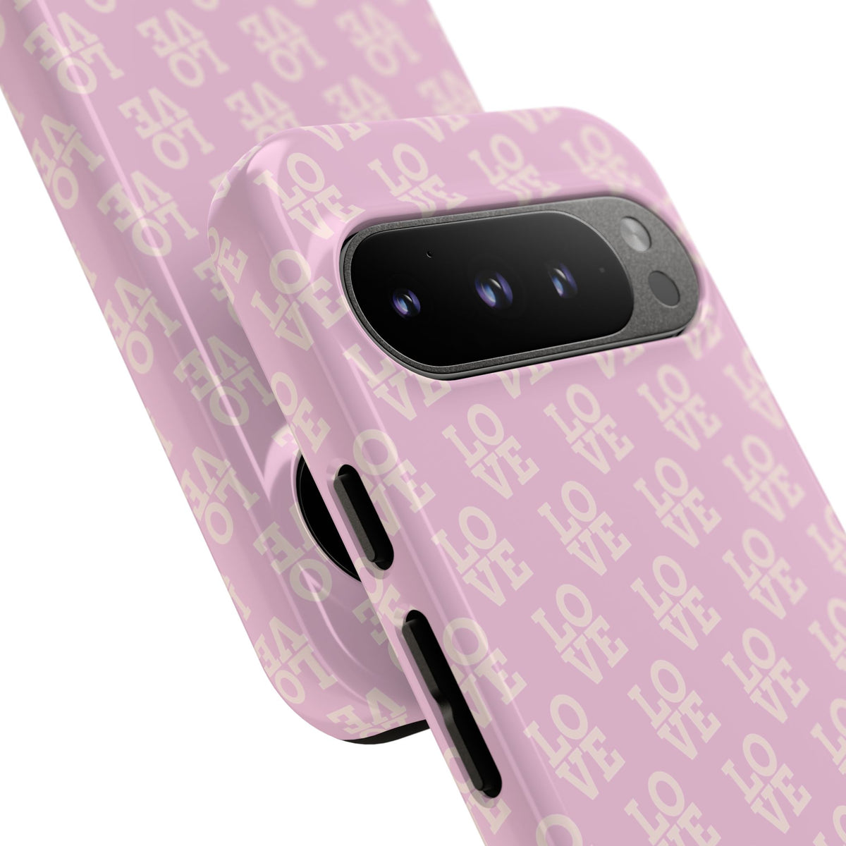 Pink 'LOVE' Pattern Tough Phone Case