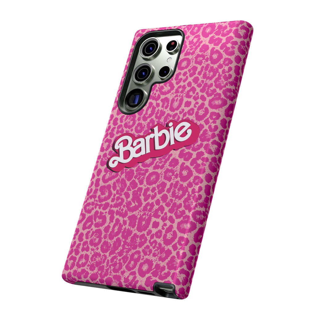 Hot Neon Pink Leopard Barb Tough Phone Case iPhone, Galaxy, or Google Pixel