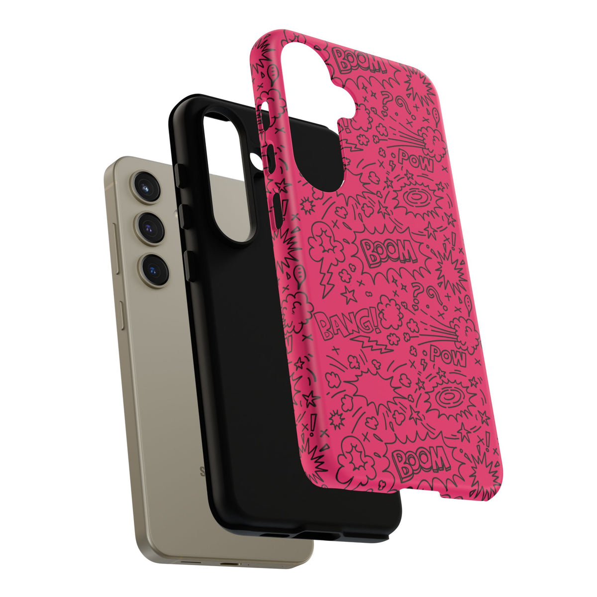 Boom Wow Tough Case for iPhone, Galaxy, or Google Pixel