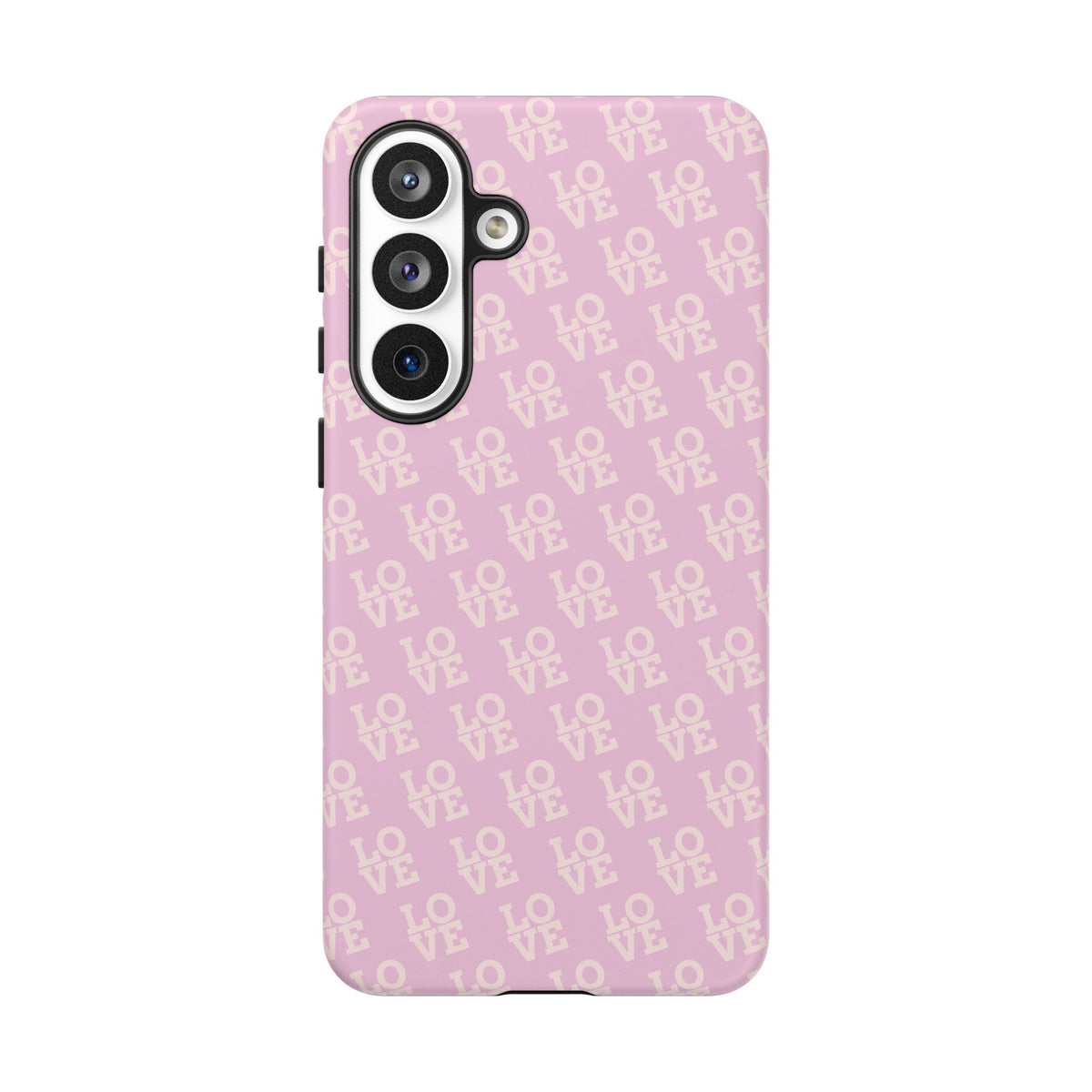 Pink 'LOVE' Pattern Tough Phone Case