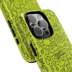 Neon Lime Wow Tough Case for iPhone, Galaxy, or Google Pixel