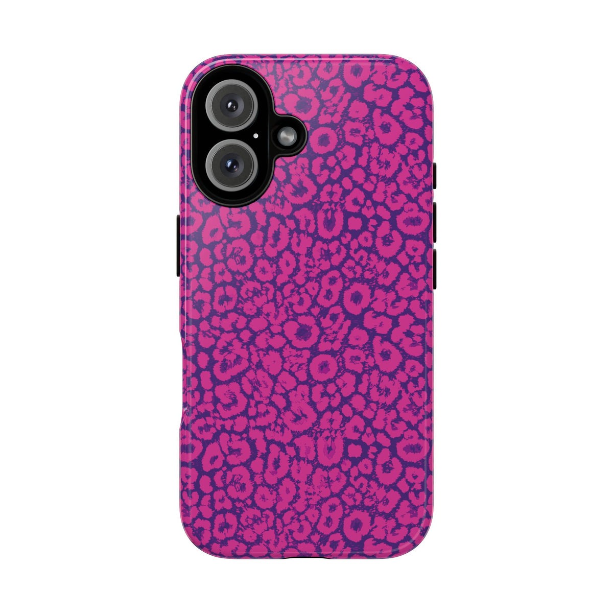Pink Purple Leopard Tough Phone Case iPhone, Galaxy and Google Pixel