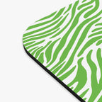 Neon Green Zebra Print Mouse Pad