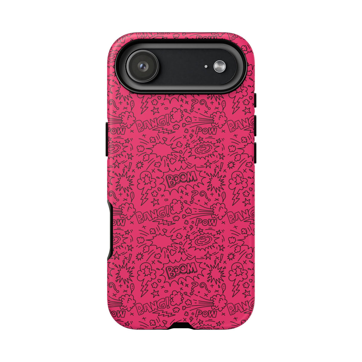 Pink Wow Tough Case for iPhone, Galaxy, or Google Pixel
