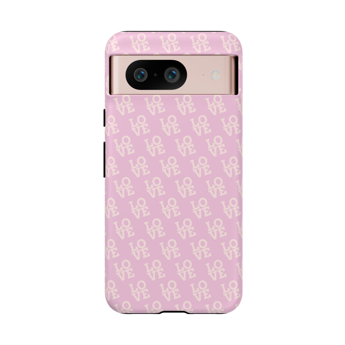 LOVE Pink Tough Phone Case for iPhone, Galaxy, or Google Pixel