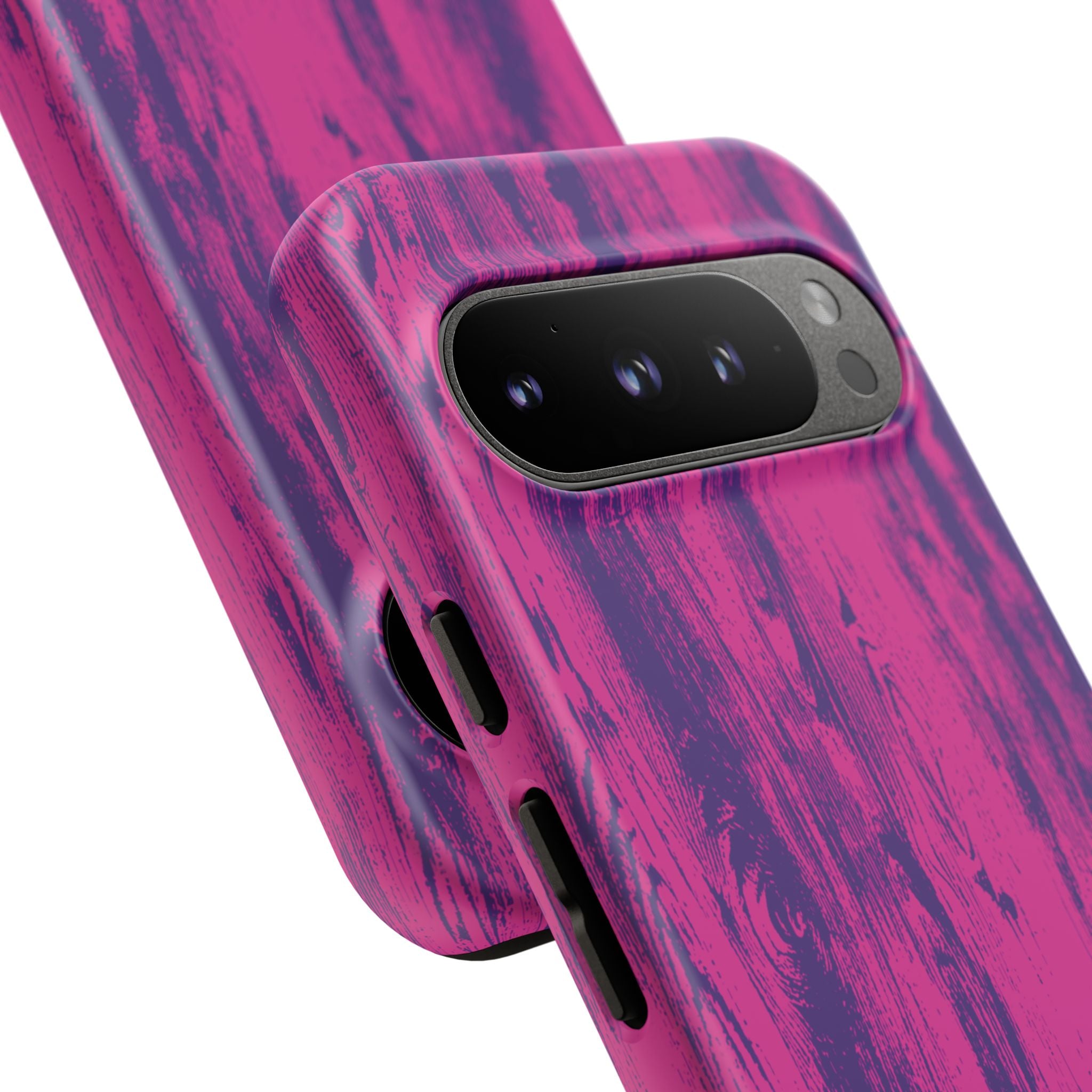Pink Purple Wood Tough Phone Case iPhone, Galaxy, or Google Pixel