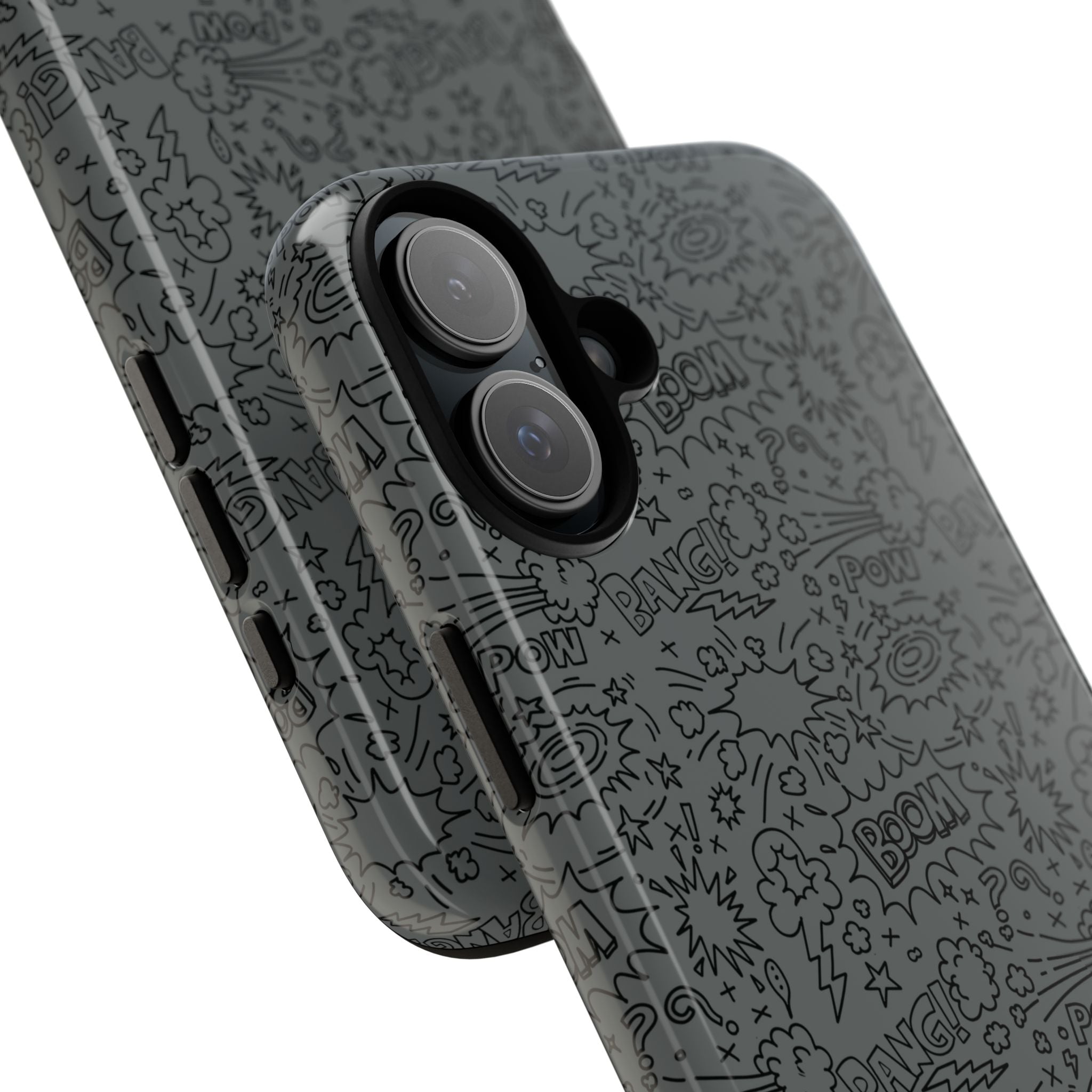 POW BOOM Comics style Tough Phone Case for iPhone, Galaxy, or Google Pixel