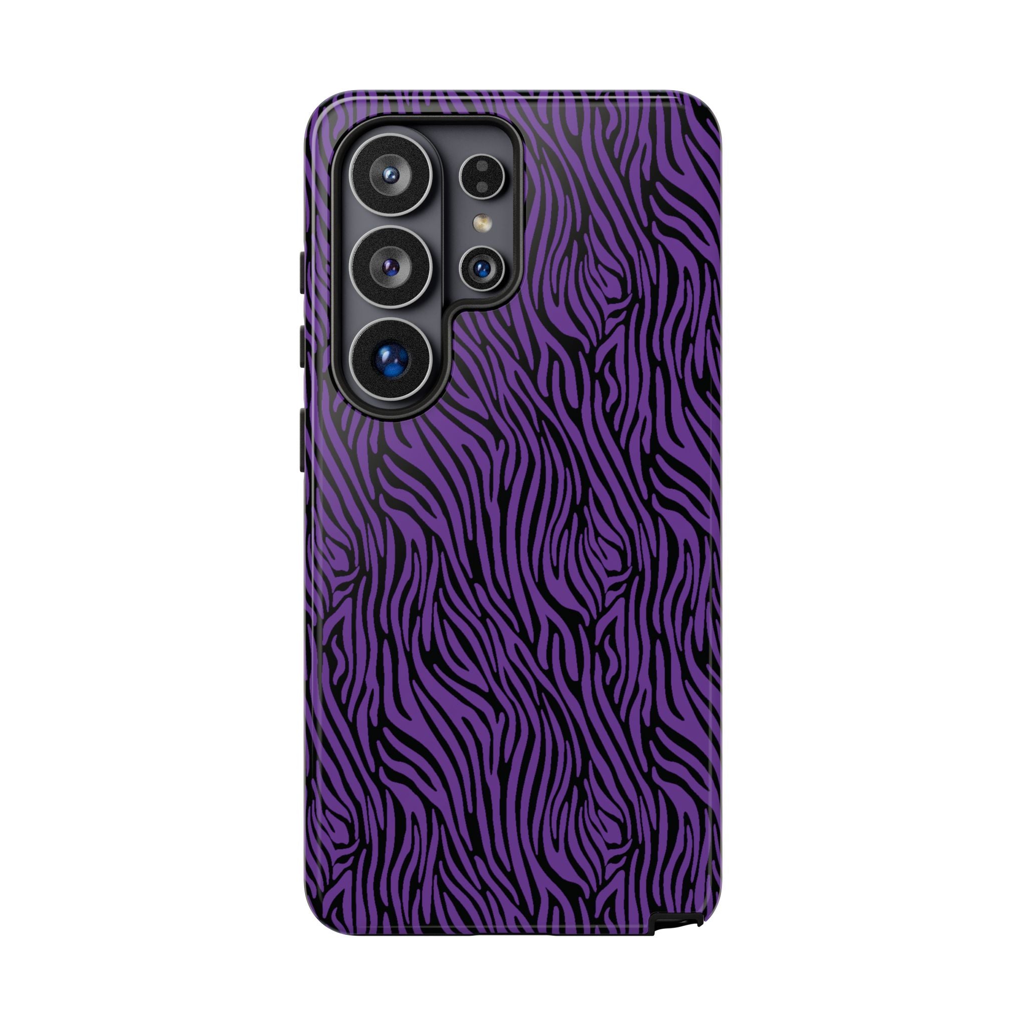 Purple Zebra Tough Phone Case for iPhone, Galaxy, or Google Pixel