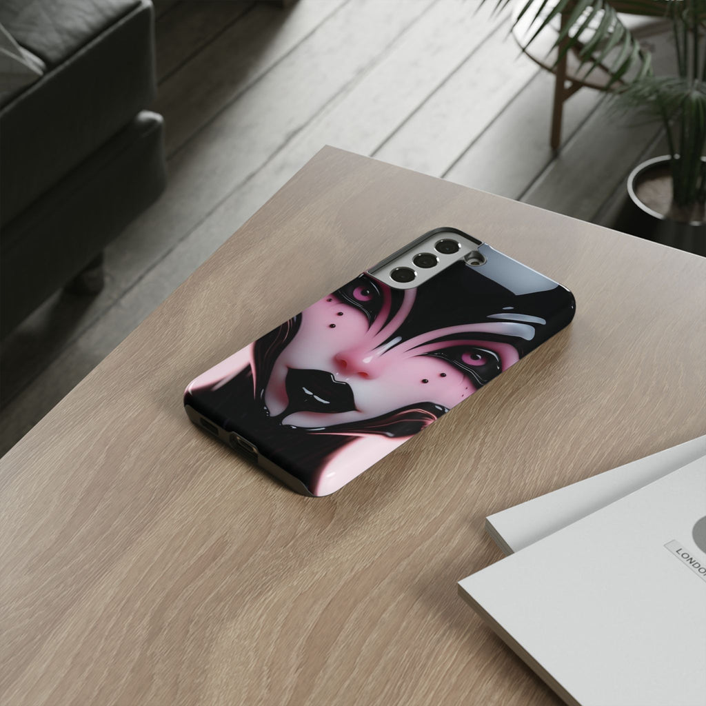 Pink Alien Tough Phone Case for iPhone, Galaxy, or Google Pixel