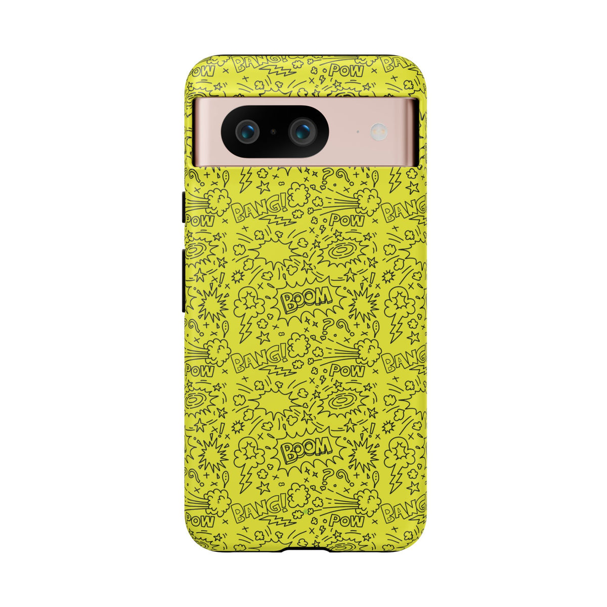 Neon Yellow Wow RG Tough Phone Case for iPhone, Galaxy, or Google Pixel