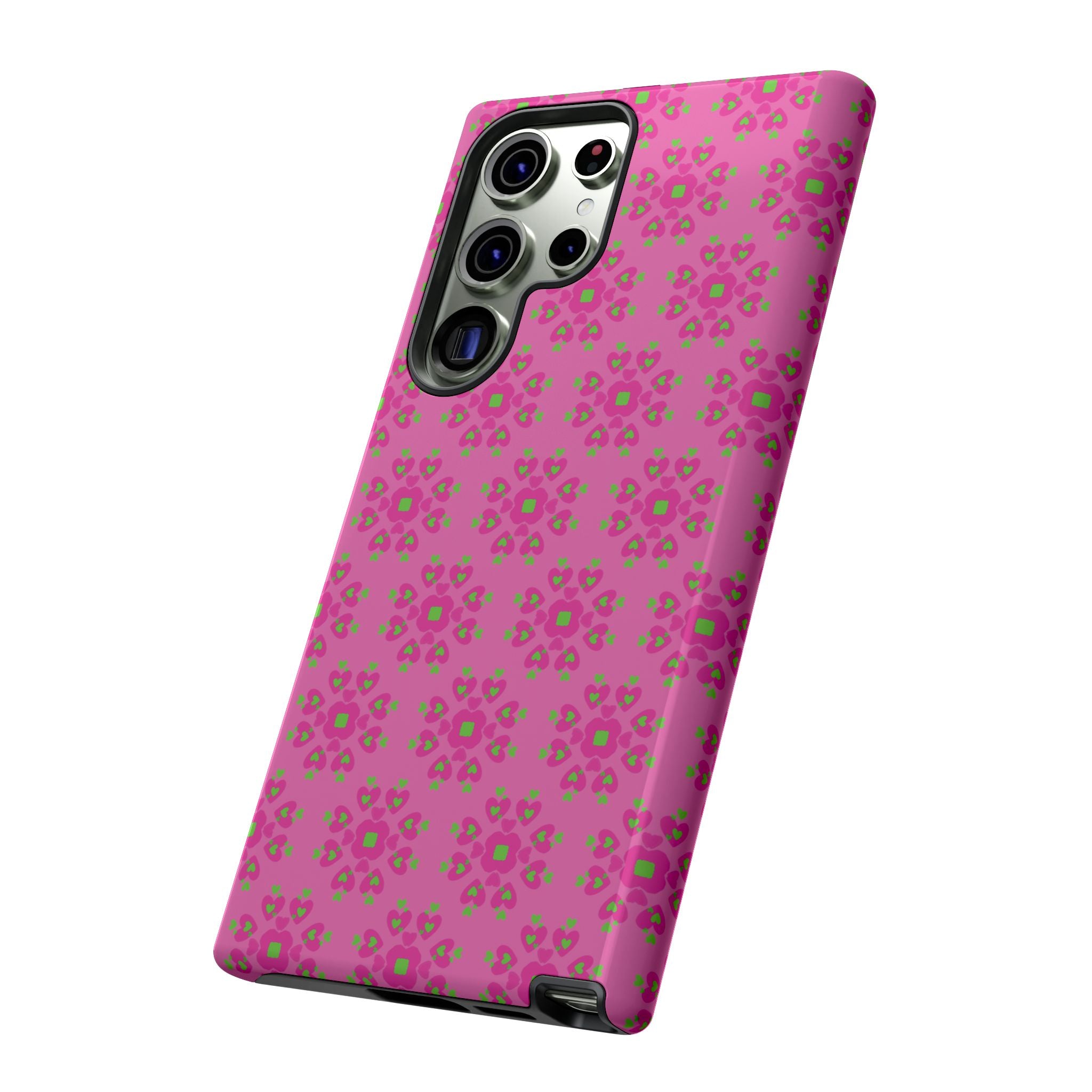 Floresta Heart Pink Tough Phone Case iPhone, Galaxy, or Google Pixel