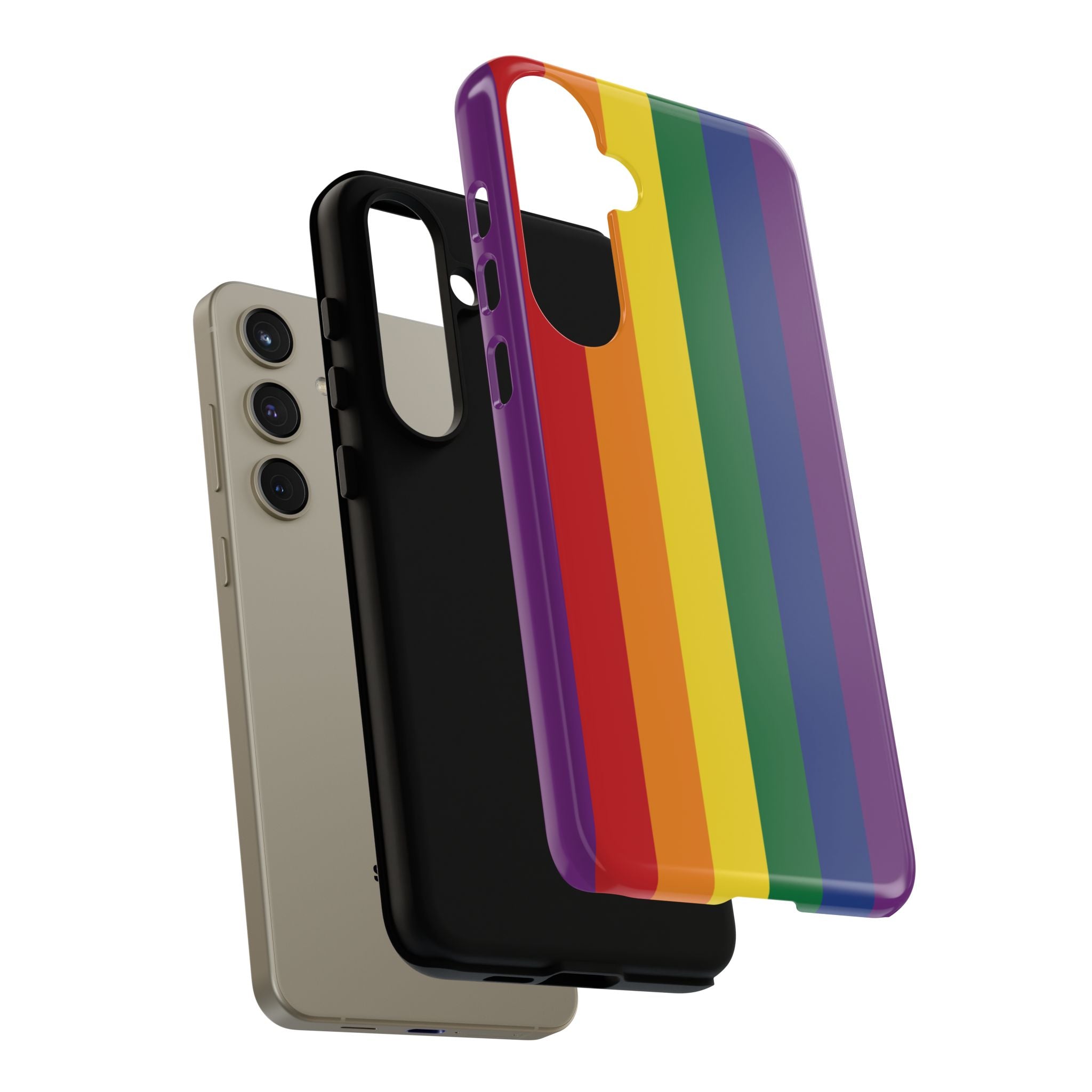 LGBTQ Rainbow Flag Tough Phone Case for iPhone, Galaxy, or Google Pixel