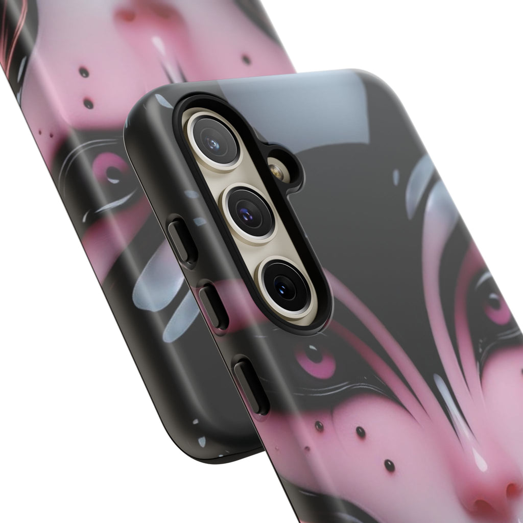 Pink Alien Tough Phone Case for iPhone, Galaxy, or Google Pixel