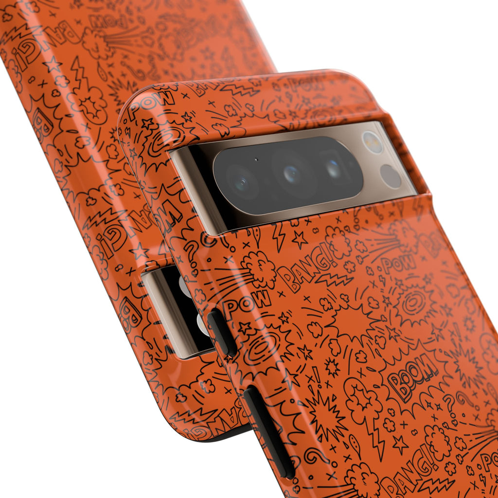 Wow Orange Tough Case for iPhone, Galaxy, or Google Pixel