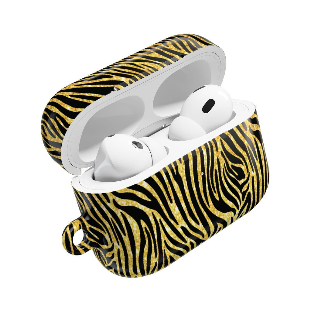 Gold Zebra AirPod Cases