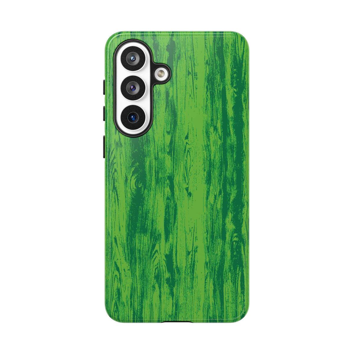 Neon Green Wood Print Tough Phone Case iPhone, Galaxy, or Google Pixel