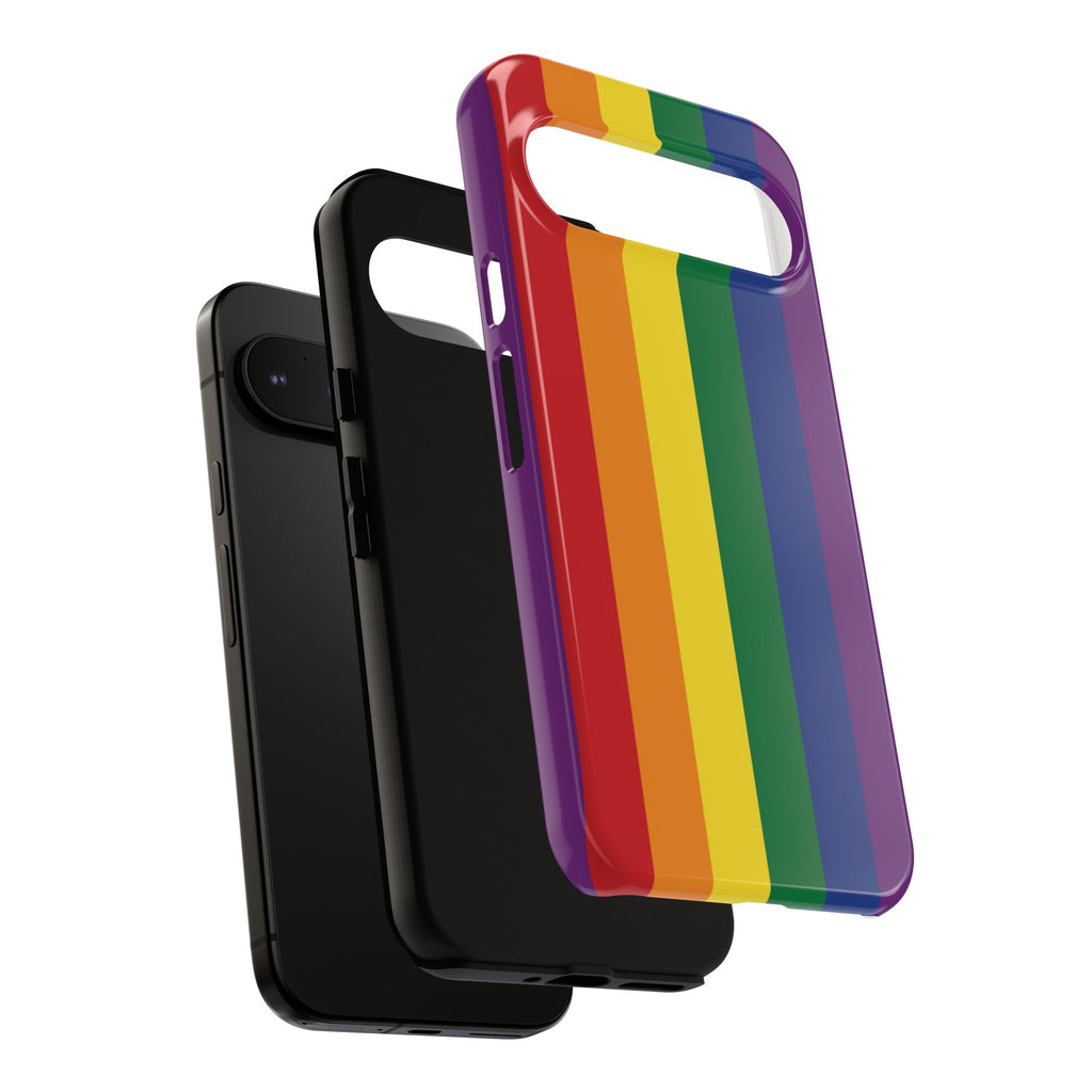 LGBTQ Rainbow Flag Tough Phone Case for iPhone, Galaxy, or Google Pixel