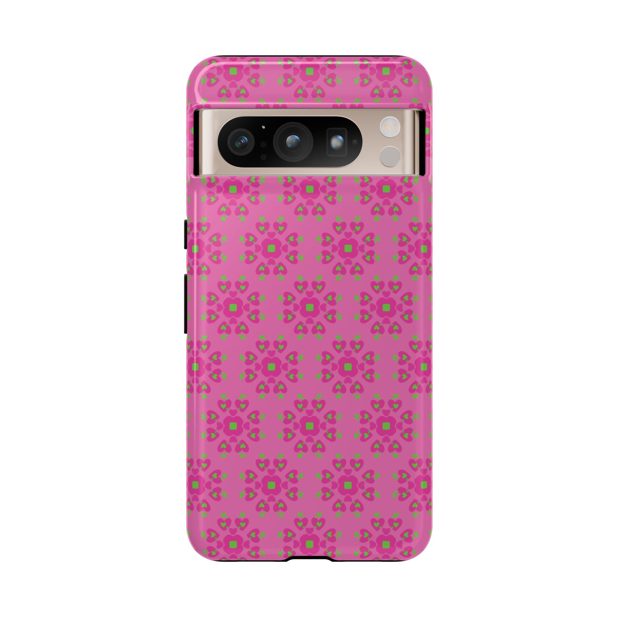 Floresta Heart Pink Tough Phone Case iPhone, Galaxy, or Google Pixel