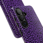 Purple Leopard Tough Case for iPhone, Galaxy or Google Pixel