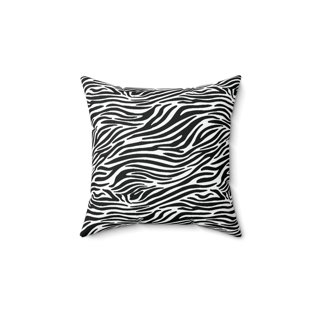Zebra Animal Print Spun Polyester Square PILLOW