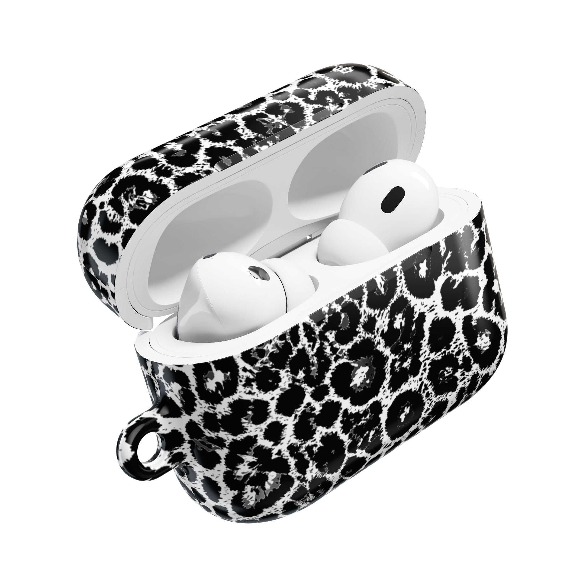 Leopard Black and White AirPod Cases