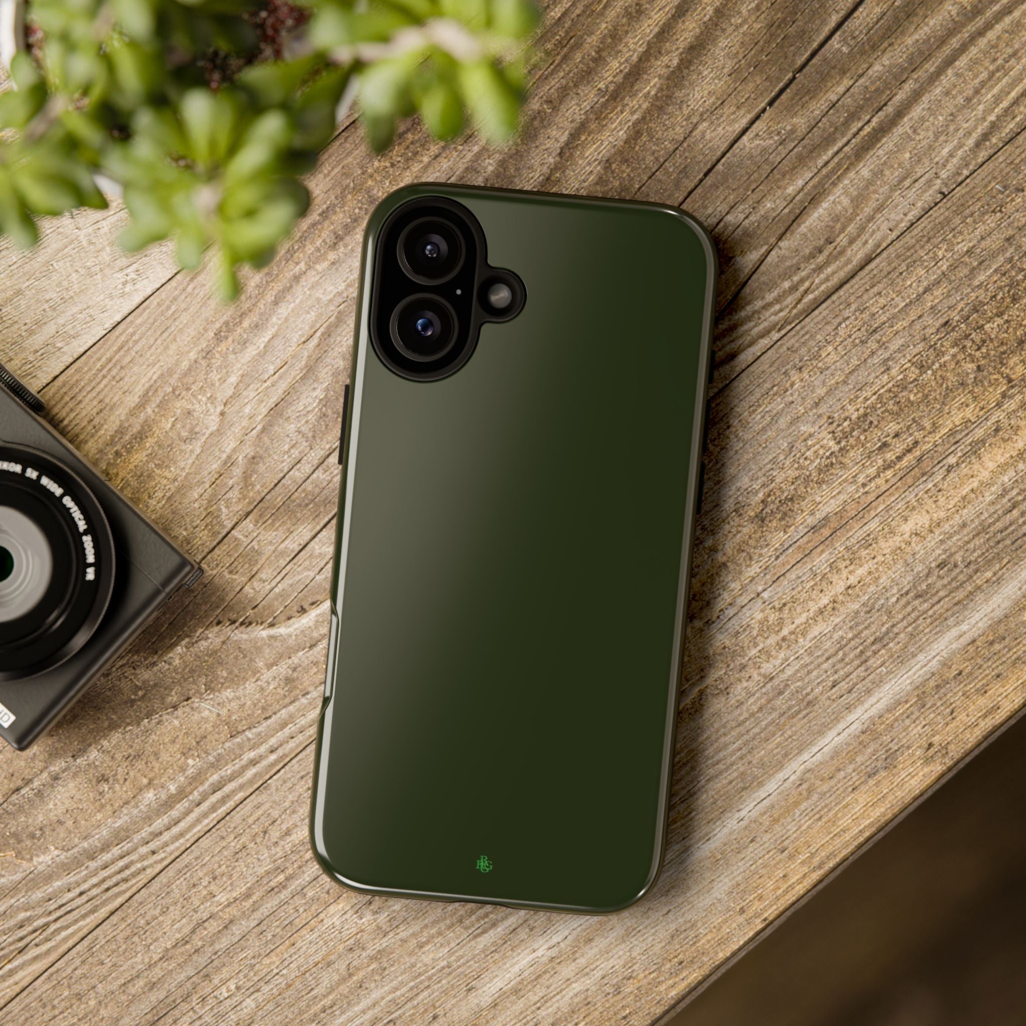 Olive Green Tough Phone Case for iPhone, Galaxy and Google Pixel