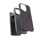 Colorful Leopard Tough Phone Case for iPhone, Galaxy, or Google Pixel