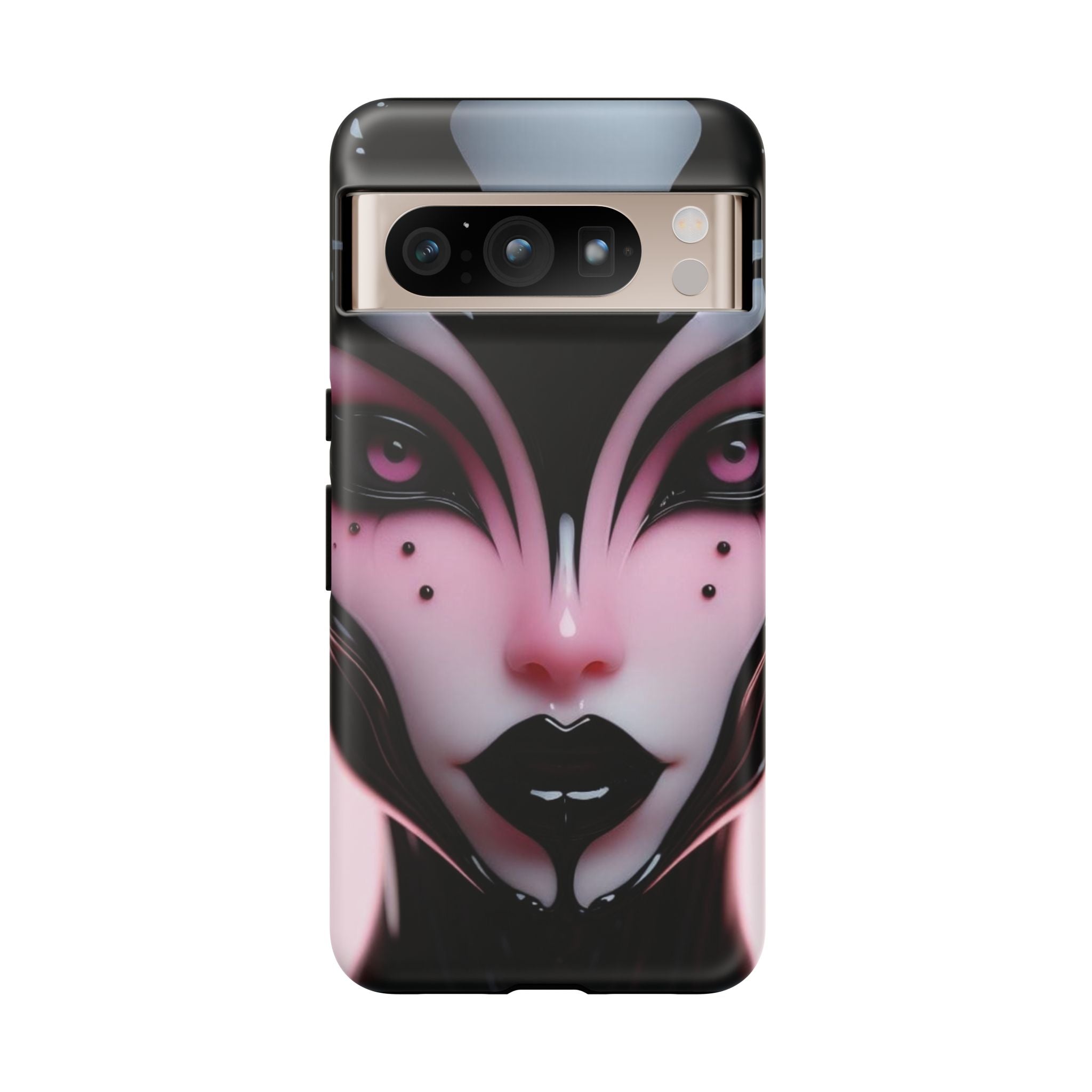 Pink Alien Tough Phone Case for iPhone, Galaxy, or Google Pixel