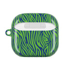 Blue and Green Zebra AirPod Cases