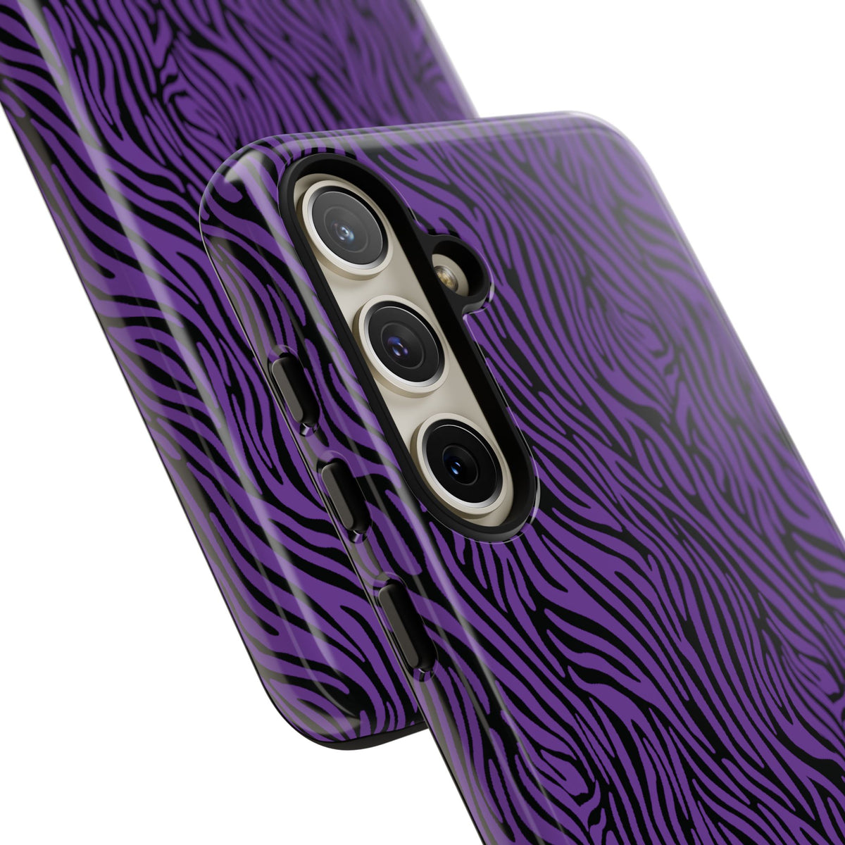 Purple Zebra Tough Phone Case for iPhone, Galaxy, or Google Pixel
