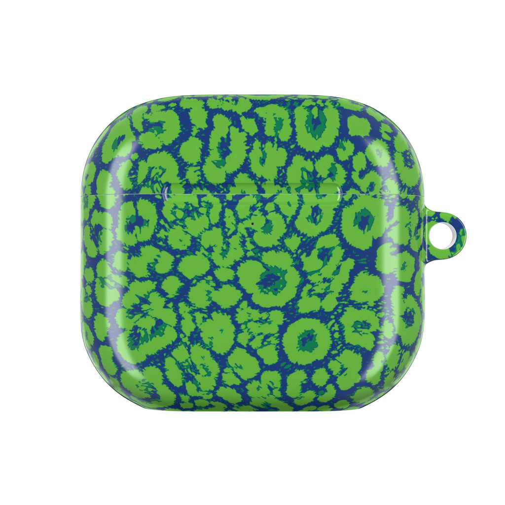 Blue and Green Leopard AirPod Cases