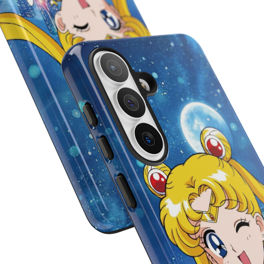 Blue S Moon Tough Case for iPhone, Galaxy, or Google Pixel
